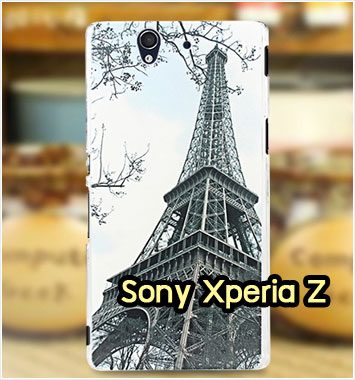 M1140-03 เคสแข็ง Sony Xperia Z ลายหอไอเฟล III