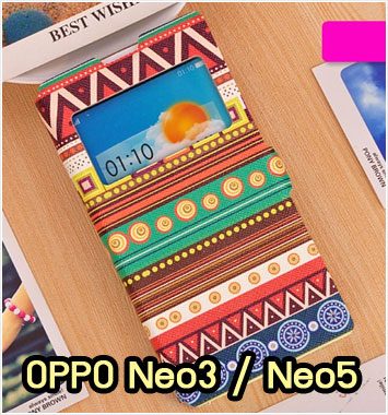 M1080-01 เคสฝาพับ OPPO Neo3 / Neo5 ลาย Graphic II