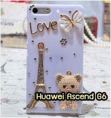M1150-03 เคสประดับ Huawei Ascend G6 ลาย Love Bear