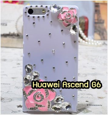 M1150-09 เคสประดับ Huawei Ascend G6 ลาย Pink Flower