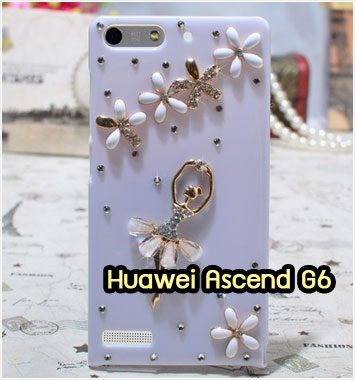 M1150-10 เคสประดับ Huawei Ascend G6 ลาย Ballet Flower