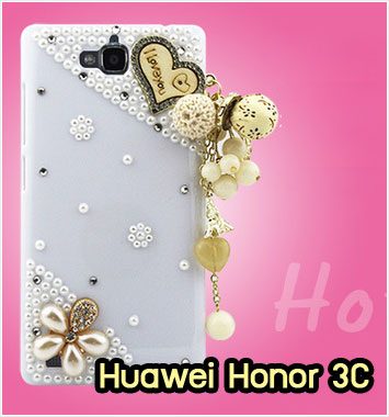 M1143-11 เคสประดับ Huawei Honor 3C ลาย Love
