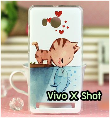 M1152-08 เคสแข็ง Vivo X Shot ลาย Cat & Fish