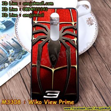 M3308-13 เคสยาง Wiko View Prime ลาย Spider