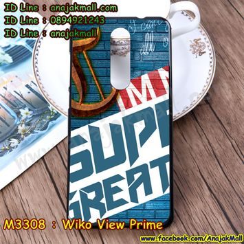M3308-17 เคสยาง Wiko View Prime ลาย Super
