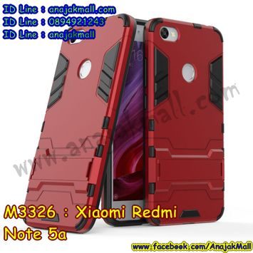 M3326-05 เคสโรบอท Xiaomi Redmi Note 5a สีแดง