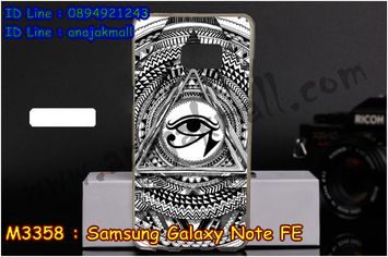 M3358-10 เคสยาง Samsung Note FE ลาย Black Eye