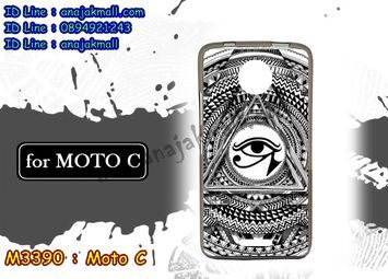 M3390-08 เคสยาง Moto C ลาย Black Eye