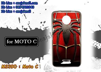 M3390-09 เคสยาง Moto C ลาย Spider