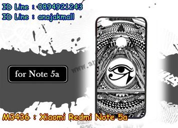 M3436-07 เคสแข็ง Xiaomi Redmi Note 5a ลาย Black Eye