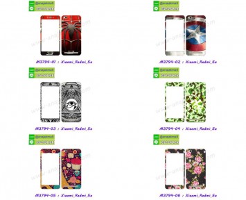 M3794-L01 ฟิล์มกระจกลายการ์ตูน Xiaomi Redmi 5a พร้อมเคสแข็ง (เลือกลาย)