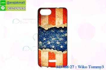 M3788-27 เคสยาง Wiko Tommy 3 ลาย Flag VV