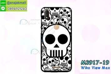 M3917-19 เคสยาง Wiko View Max ลาย Multi-Skull 02