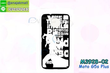 M3928-02 เคสแข็งดำ Moto G5s Plus ลาย Type