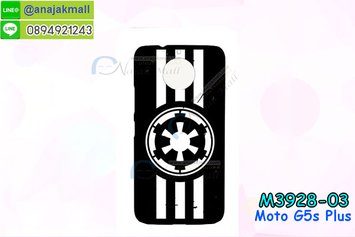 M3928-03 เคสแข็งดำ Moto G5s Plus ลาย Black 02