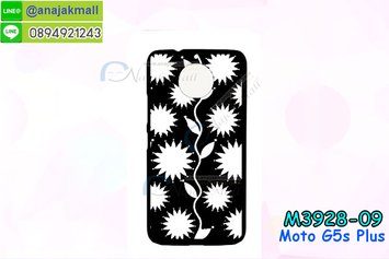 M3928-09 เคสแข็งดำ Moto G5s Plus ลาย Vector I