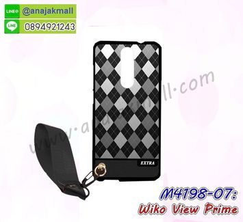 M4198-07 เคสยาง Wiko View Prime ลาย Extra พร้อมสายคล้องมือ