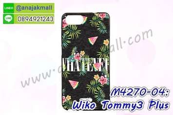 M4270-04 เคสยาง Wiko Tommy3 Plus ลาย Flower X01