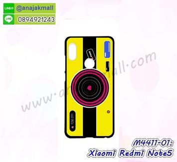 M4411-01 เคสแข็งดำ Xiaomi Redmi Note5 ลาย Yellow Camera