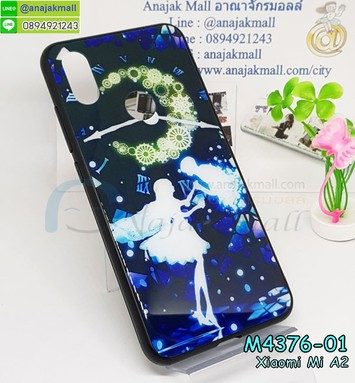 M4376-01 เคสขอบยางอะคริลิคพรีเมียม Xiaomi Mi A2 ลาย Time X01