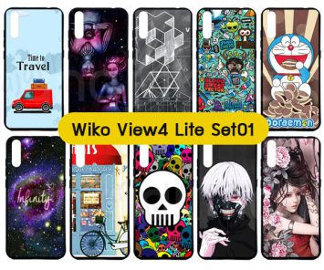 M5537-S01 เคส Wiko View 4 Lite พิมพ์ลายการ์ตูน Set01 (เลือกลาย)